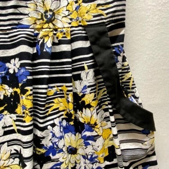 B. Smart Dress Women's Small Multi-Color Floral Cotton Summer Sundress Pockets - Picture 5 of 11